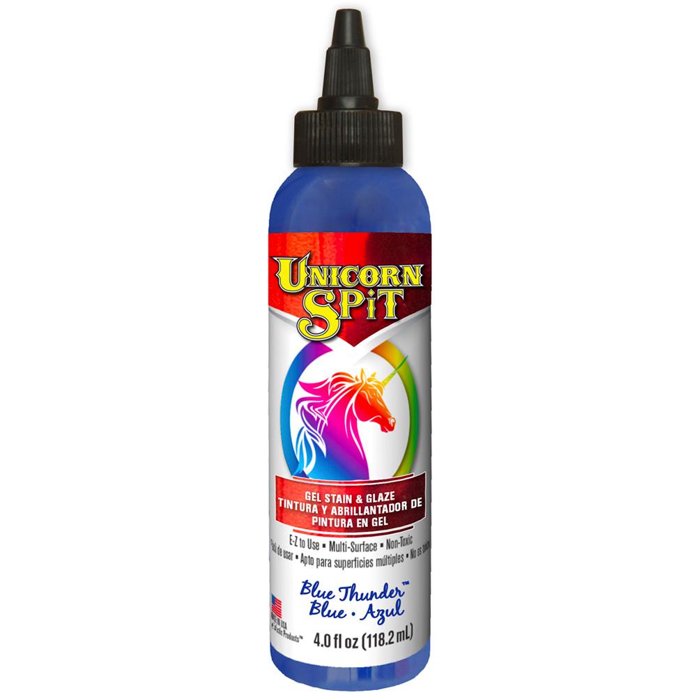 Unicorn Spit 4 Fl Oz Blue Thunder Gel Stain And Glaze Bottle 6