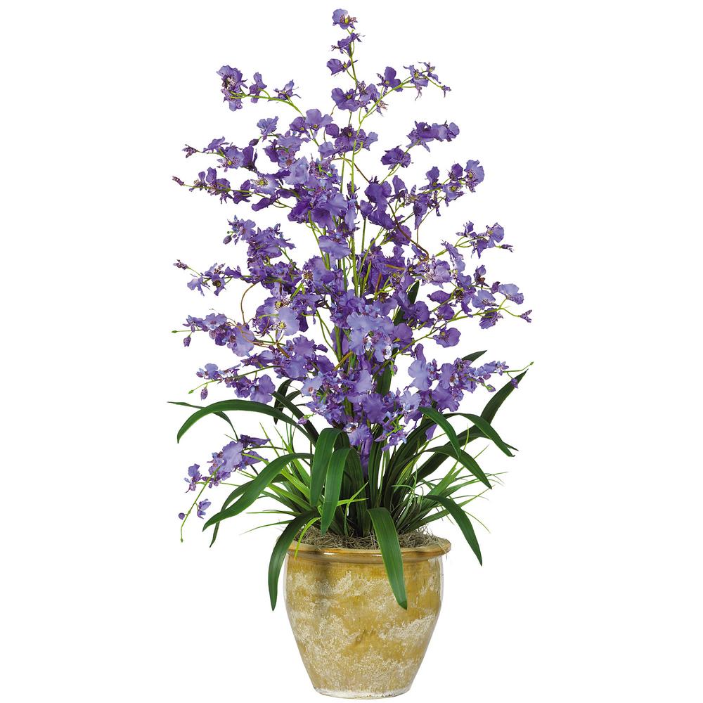 purple silk flower arrangements