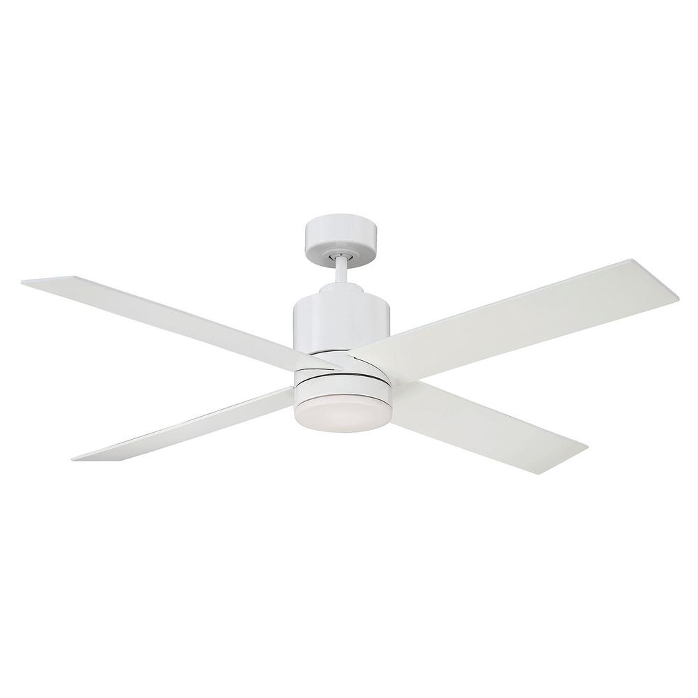 Filament Design 52 In White Ceiling Fan Ect Sh261060 The Home Depot