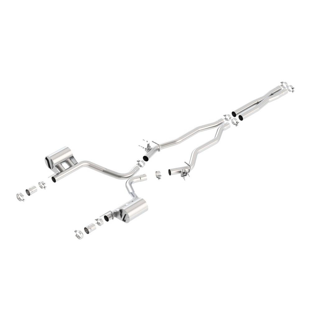 Scat Pack 6.4L Atak Catback Exhaust Single Split Rear Exit Borla 2015-2016 Charger SRT 392 140675