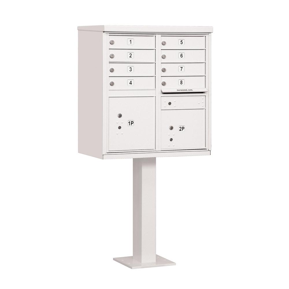 Salsbury Industries White USPS Access Cluster Box Unit with 12 A Size