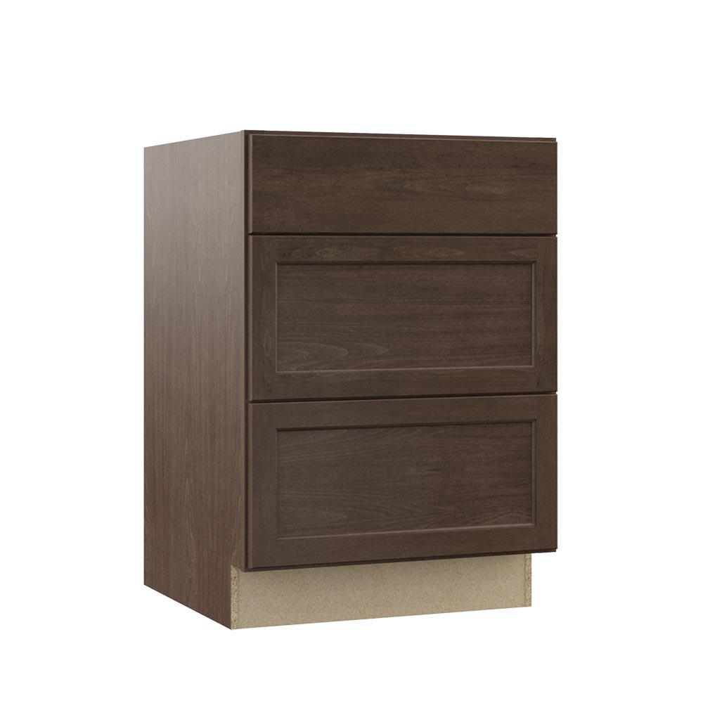 Hampton Bay Shaker Assembled 24x34 5x24 In Drawer Base Kitchen