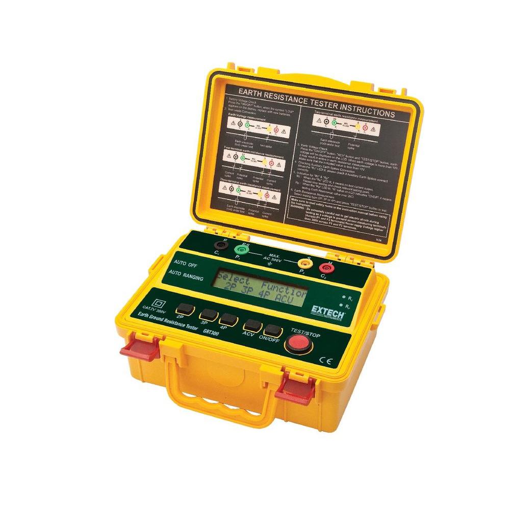 Extech Instruments 4Wire Earth Ground Resistance Digital Tester Kit