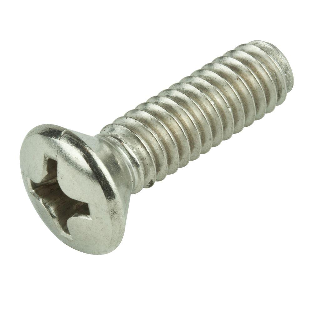 Everbilt 8 X 1 In Bronze Plated Oval Head Phillips Drive Decor Screw