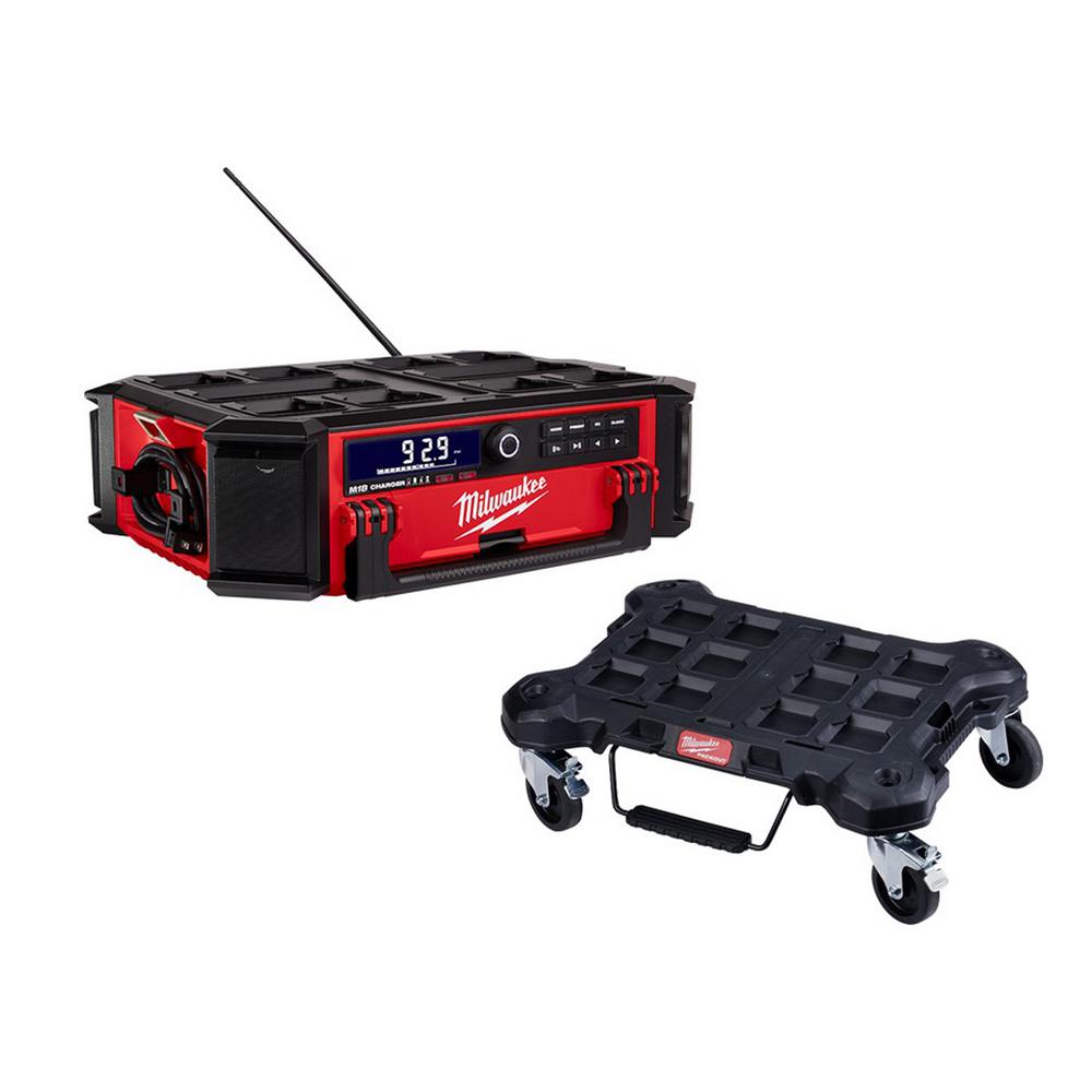 Milwaukee M18 Lithium Ion Cordless Packout Radio Speaker With Built In