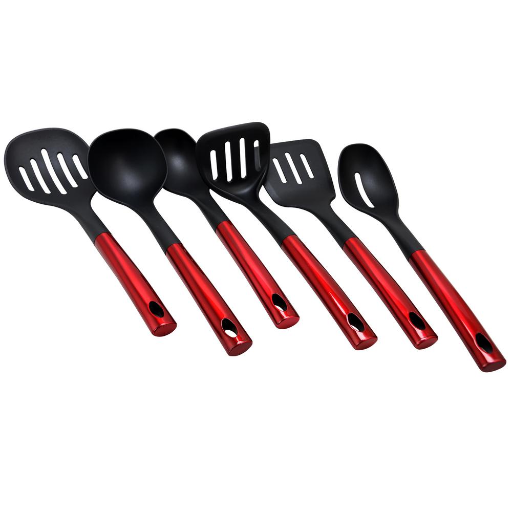 Better Chef Nylon And Stainless Steel Jutcgeb Tools In Red Set Of 6 Better Chef Nylon And Stainless Steel Jutcgeb Tools In Red Set Of 6
