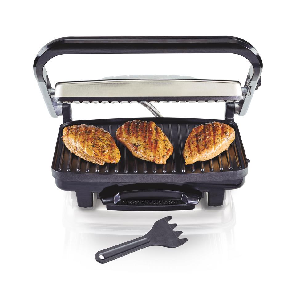 Hamilton Beach Stainless Steel Panini Press And Indoor Grill 25410