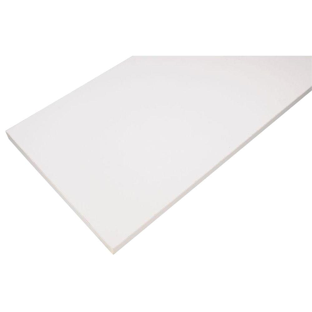 Rubbermaid 10 in. x 48 in. White Laminate Decorative ShelfFG4B2600WHT The Home Depot