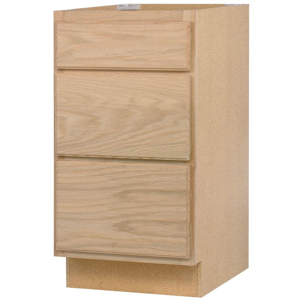 Assembled 24x345x24 In Base Kitchen Cabinet With 3 Drawers In