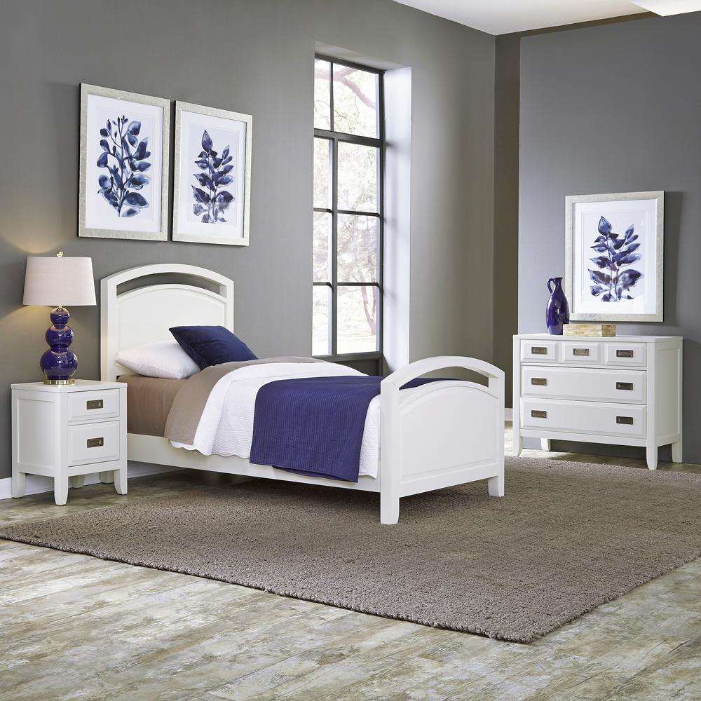 Cosco Elements 1 Piece White Twin Kids Bedroom Set 5861015PCOM