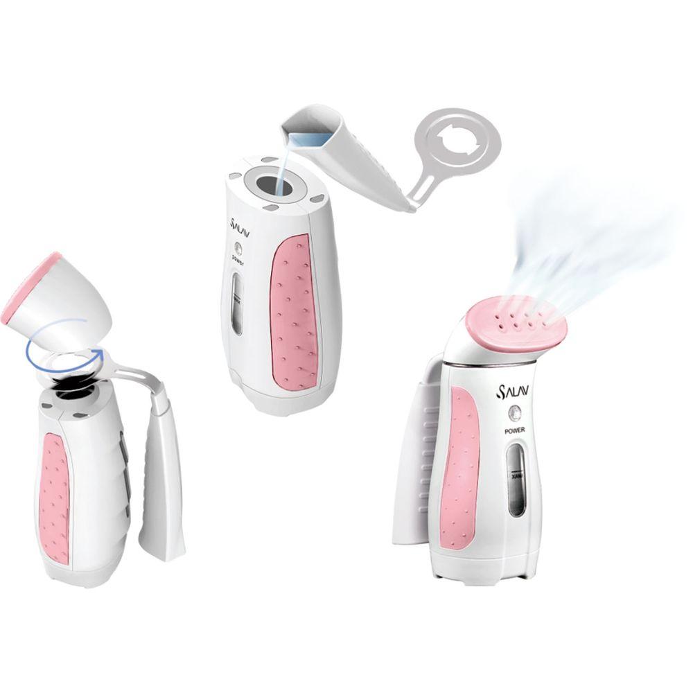 Salav Travel Handheld Garment Steamer Ts 01 Pink The Home Depot