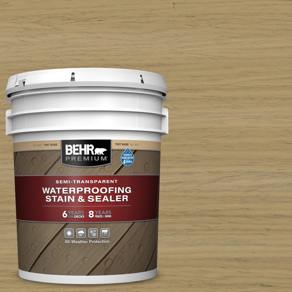 BEHR Premium 5 gal. ST145 Desert Sand SemiTransparent