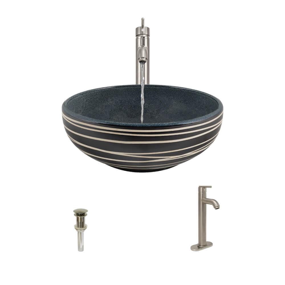 Blue Vessel Sinks Bathroom Sinks The Home Depot