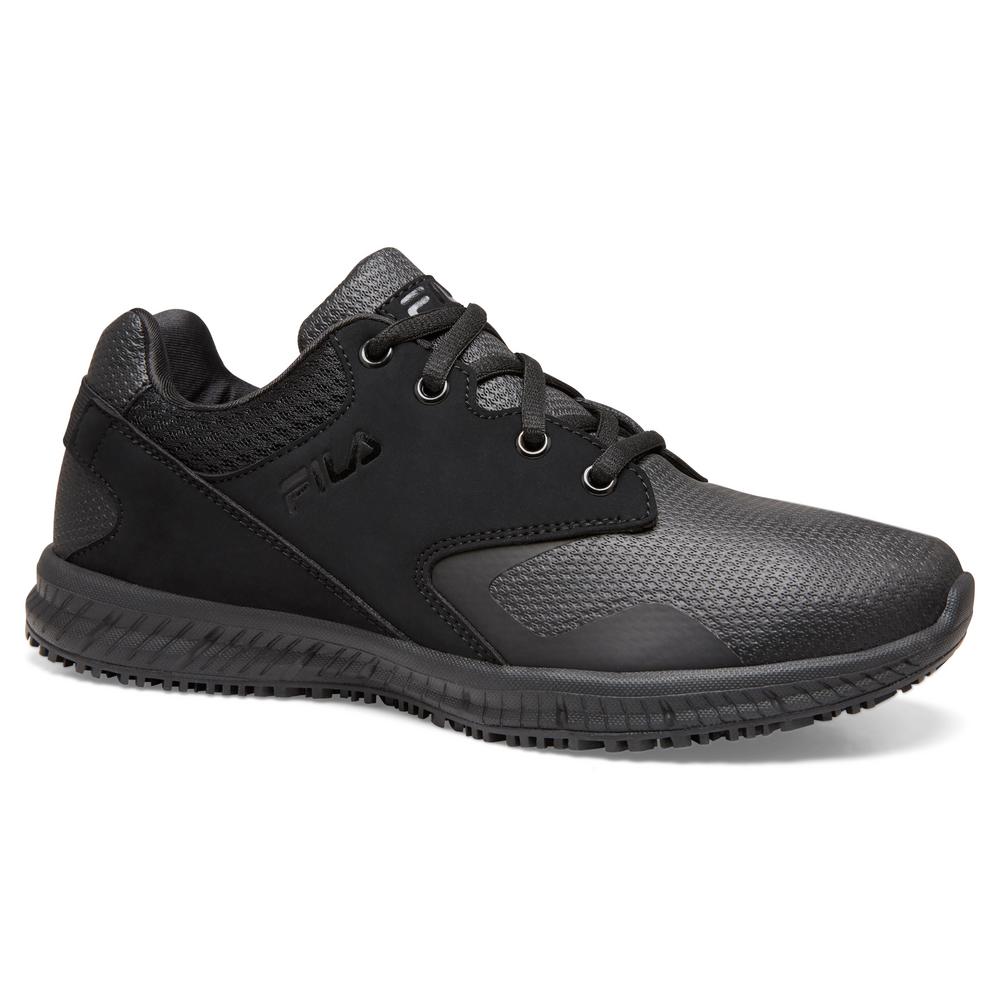 Fila Women's Memory Layers Slip Resistant Athletic Shoes Soft Toe BLACK Size 6.5(M) Fila Women's Memory Layers Slip Resistant Athletic Shoes Soft Toe BLACK Size 6.5(M)