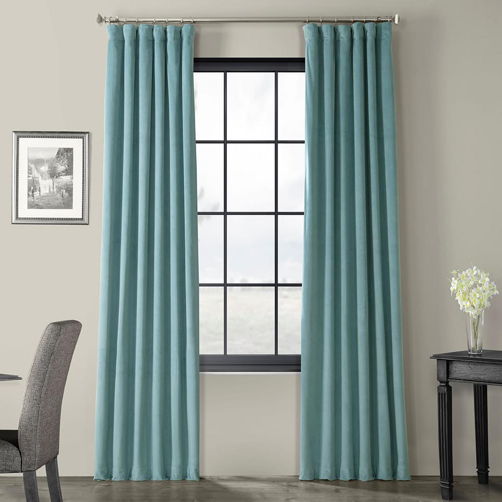 Exclusive Fabrics Furnishings Signature Skylark Blue Blackout
