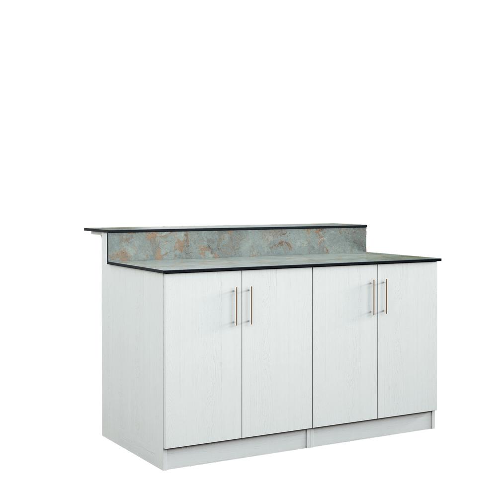 Weatherstrong Miami 59 5 In Outdoor Bar Cabinets With Countertop