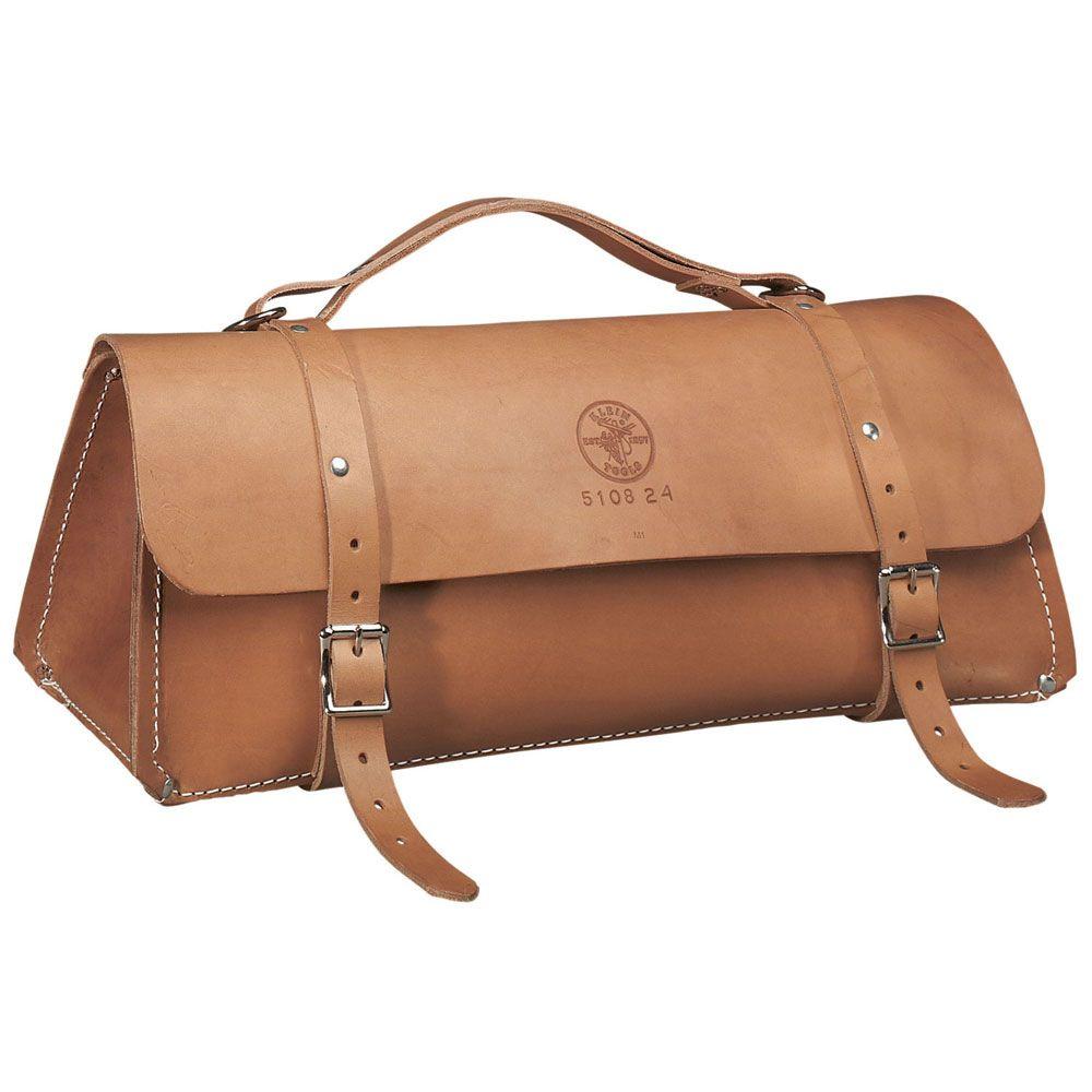 Klein Tools 8 In Deluxe Leather Tool Bag