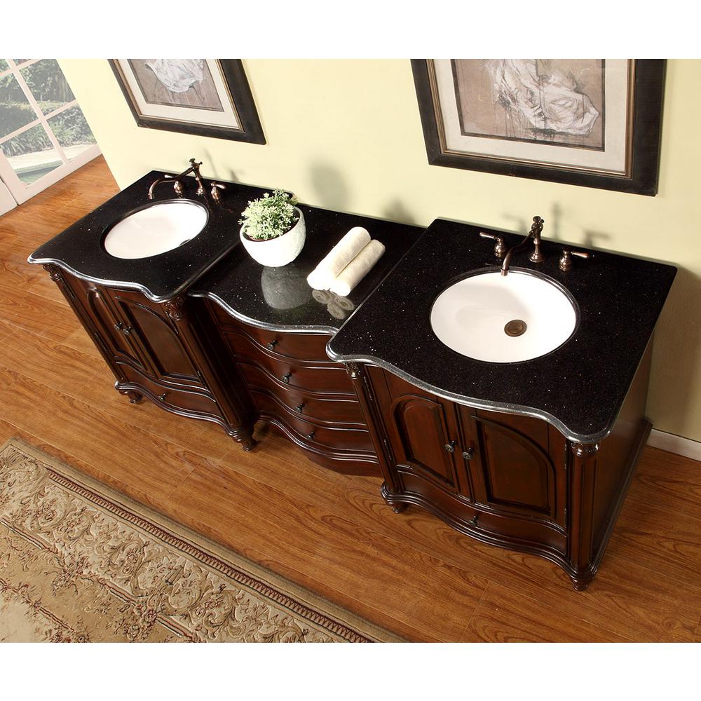 Silkroad Exclusive 83 In W X 22 D Vanity Rosewood With Granite Top Black Galaxy White Basin Fs0266bguwc83 The Home Depot - 83 Bathroom Vanity Top Silkroad Exclusive 83 In W X 22 D Vanity Rosewood With Granite Top Black Galaxy White Basin Fs0266bguwc83 The Home Depot - 83 Bathroom Vanity Top