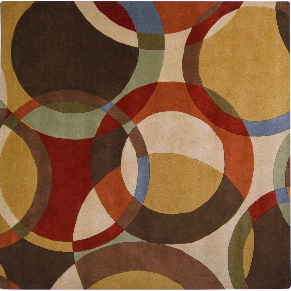 Artistic Weavers Seletar Brown 8 Ft Square Area Rug Mcl 7108 The Artistic Weavers Seletar Brown 8 Ft Square Area Rug