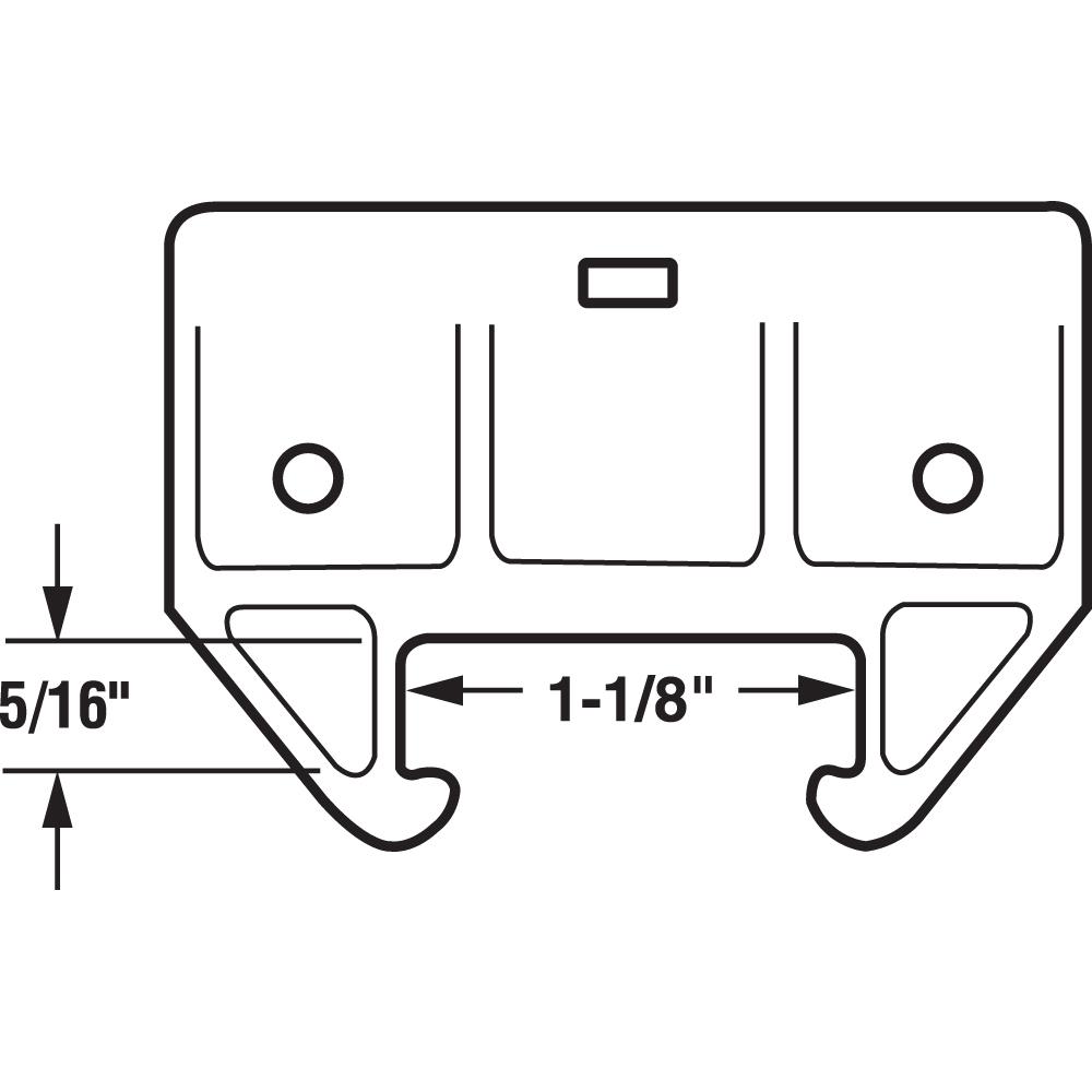 Prime Line Wood Track Drawer Guide Kit 2 Pack R 7085 The Home