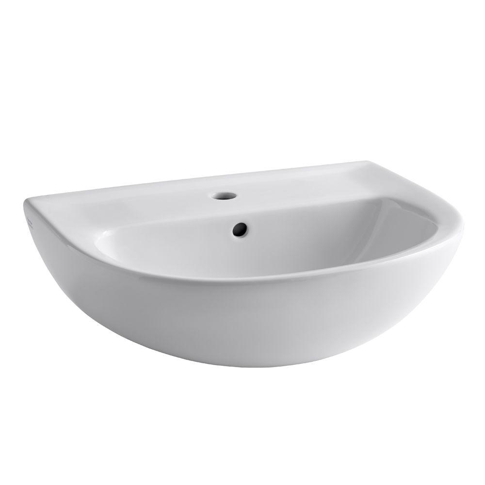 American Standard Evolution 22 In Pedestal Sink Basin In White