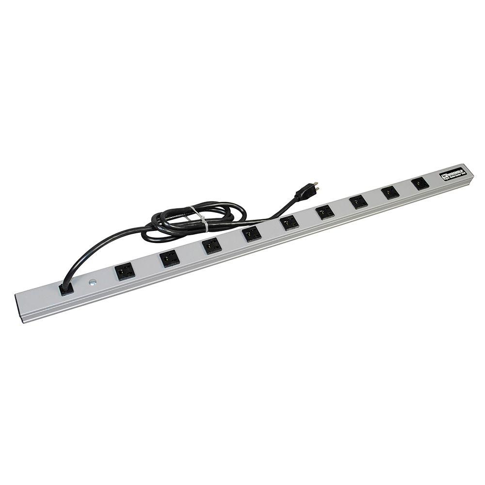 Legrand Wiremold Cabinetmate 9 Outlet 15 Amp Power Strip 6 Ft