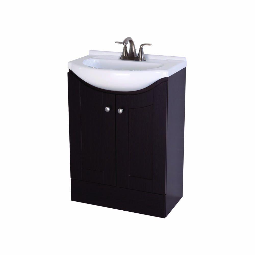 St. Paul Kelly 26 in. W x 18 in. D Bathroom Vanity in Espresso with