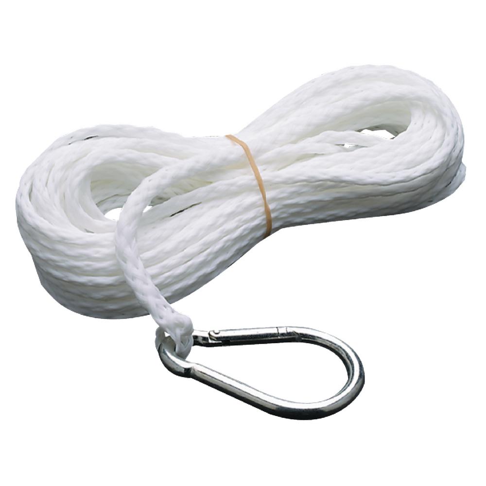 Seachoice 1/4 in. x 50 ft. Hollow Braid Polypropylene Anchor Line ...