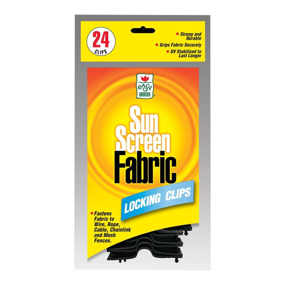 Easy Gardener Sun Screen Fabric Locking Clips (24Pack)70224R The