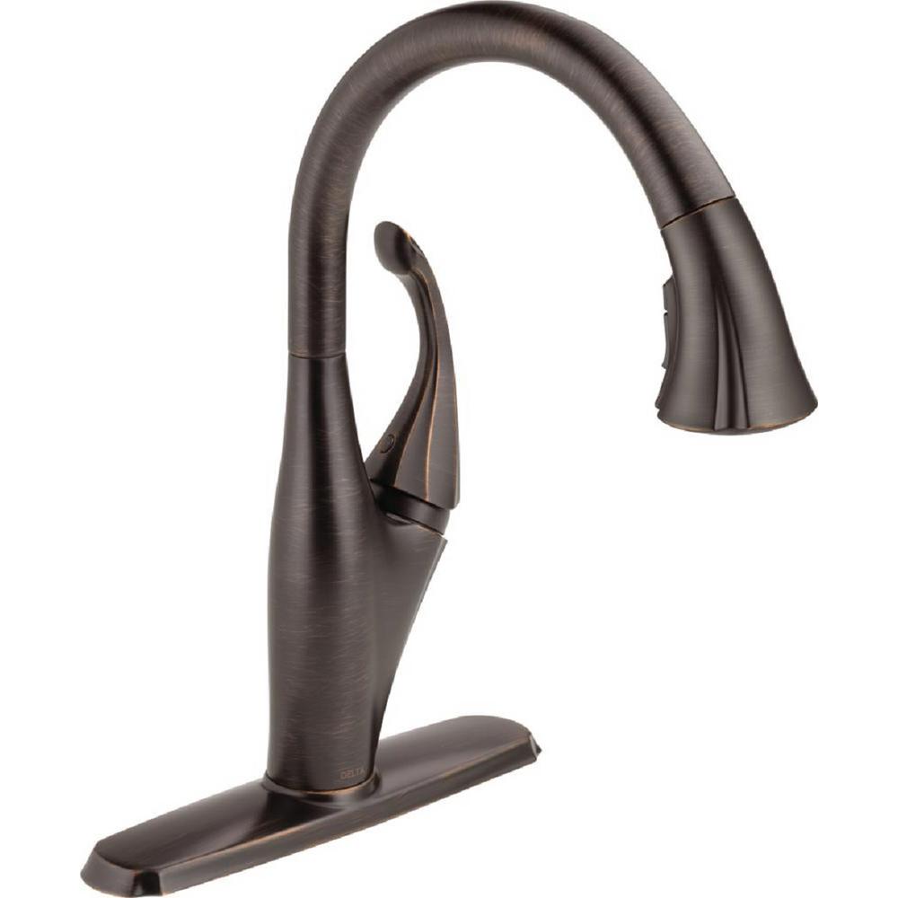 Delta Addison Single Handle Pull Down Sprayer Kitchen Faucet With