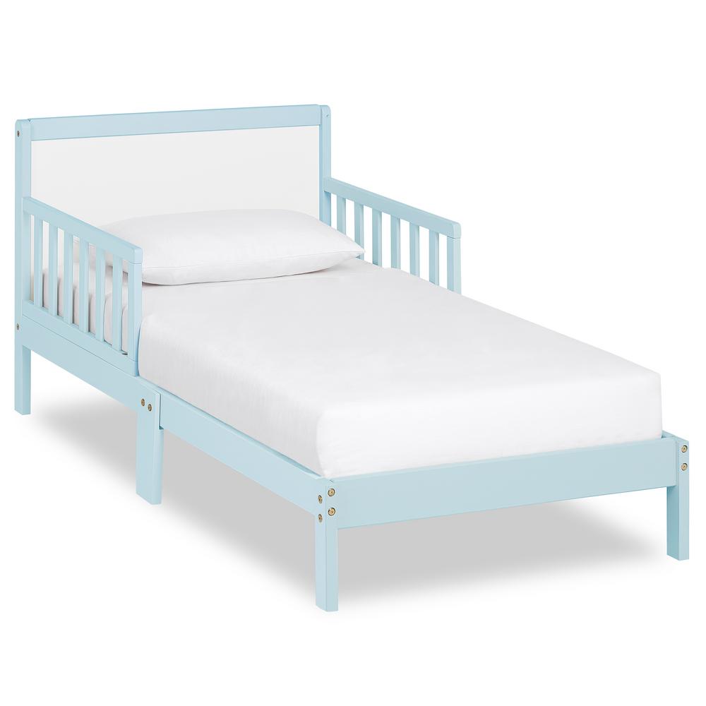 blue toddler bed