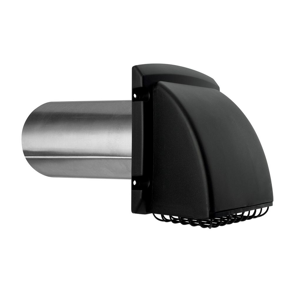 Everbilt 4 in. Wide Mouth Black Vent Hood