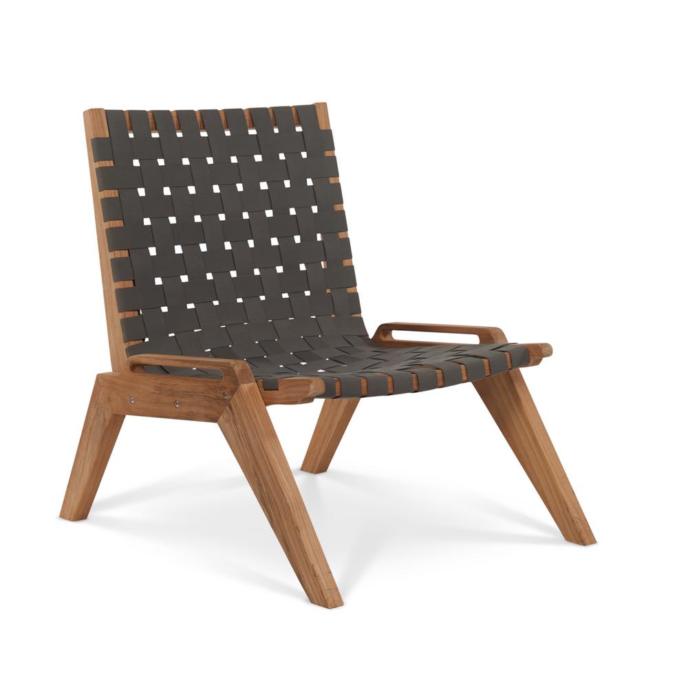 Hiteak Furniture Draper Woven Teak Outdoor Lounge Chair Hlc2249