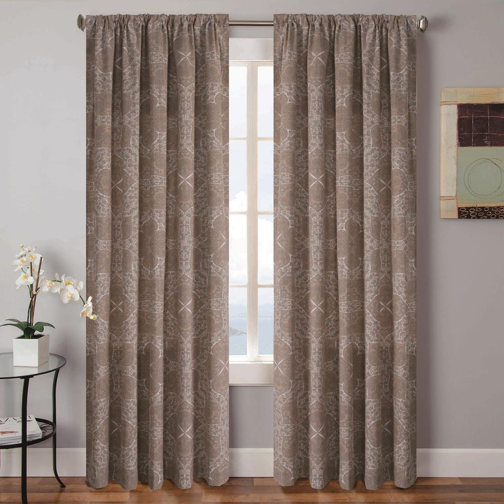 Rod Pocket Oriental Curtains Drapes Window Treatments