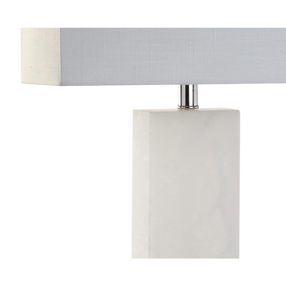 Jonathan Y Tiggie 27 In H White Alabaster Table Lamp Jyl2009a The Home Depot