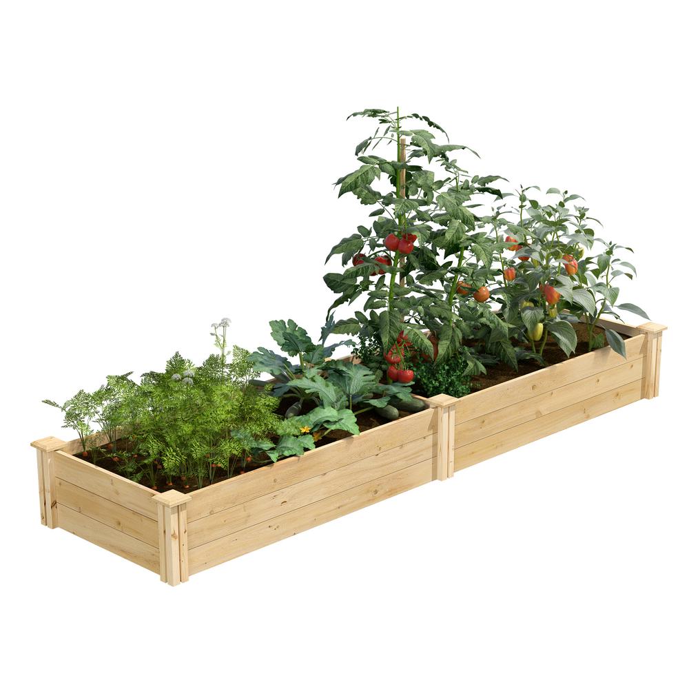 Greenes Fence 2 Ft X 8 10 5 In Original Cedar Raised Garden Bed Rc24966t The Home Depot - Home Depot Garden Beds Raised Greenes Fence 2 Ft X 8 10 5 In Original Cedar Raised Garden Bed Rc24966t The Home Depot - Home Depot Garden Beds Raised