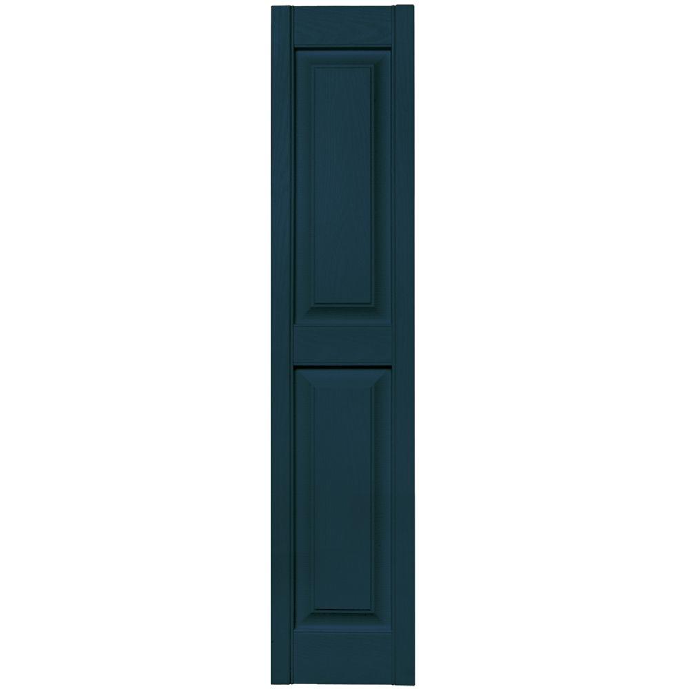 Bright White 12W x 67H Builders Edge Shutters Per Pair 117