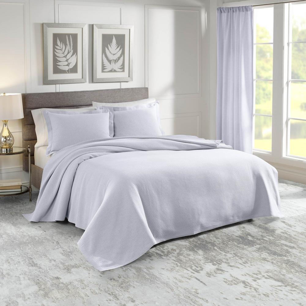 Sunset Cotton King Blue Coverlet Set M23kcvsnbl The Home Depot