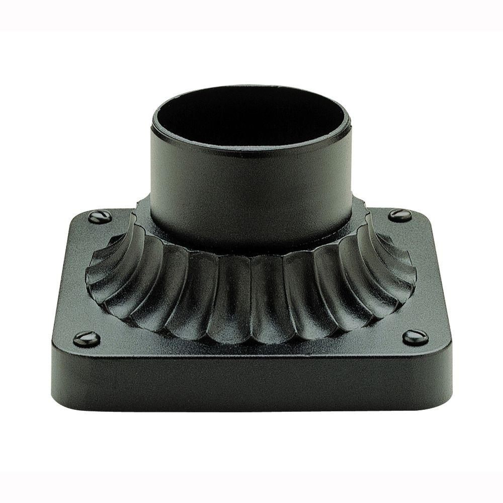 Bel Air Lighting 5 In Black Square Pier Mount Adaptor For Post Bel Air Lighting 5 In Black Square Pier Mount Adaptor For Post Lantern