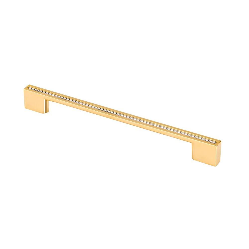 7 In Center To Center Swarovski Crystal Gold Cabinet Pull M3805