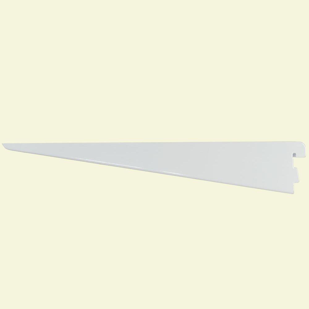 Rubbermaid Shelving Storage Organization The Home Depot 11 5 In White Twin Track Bracket For Wood Or Wire Shelving
