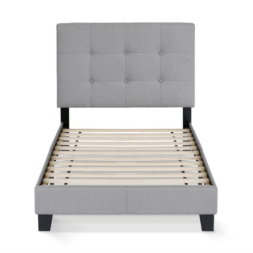 Laval Glacier Twin Button Tufted Bed Frame