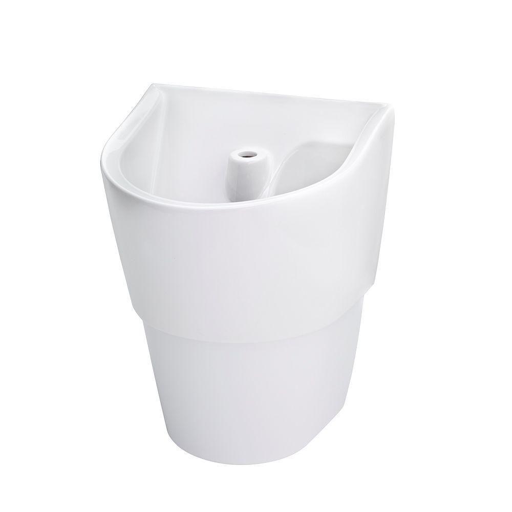 American Standard Ics Deep Basin Wall Mounted Bathroom Sink In White