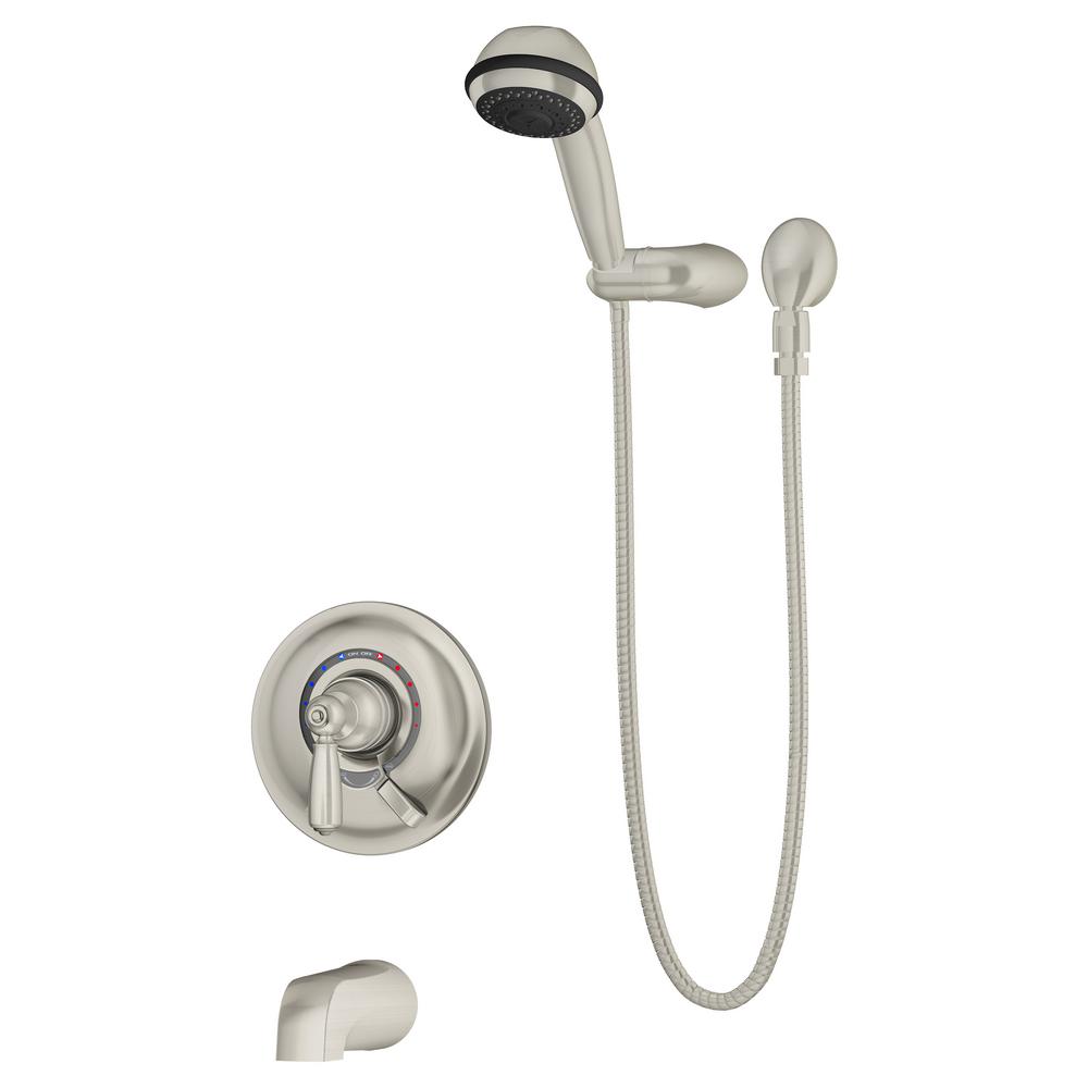 Symmons Allura 1Handle WallMount Tub/Hand Shower Trim Kit in Satin Nickel (Valve Not Included