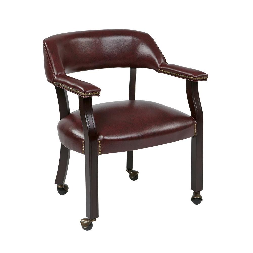 Office Star S Oxblood Vinyl Guest Chair Tv231 Jt4 Office Star S Oxblood Vinyl Guest Chair