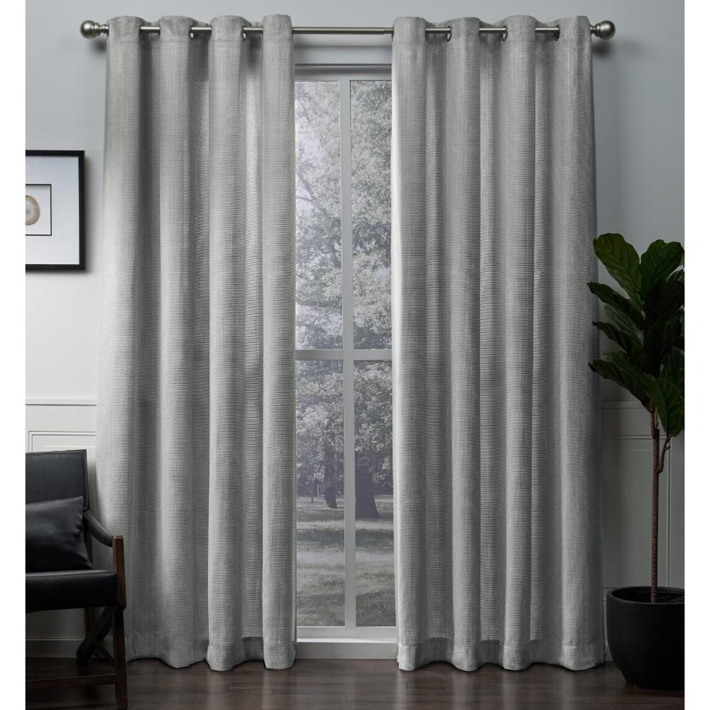 Winfield 54 in. W x 84 in. L Metallic Sheen Grommet Top Curtain Panel