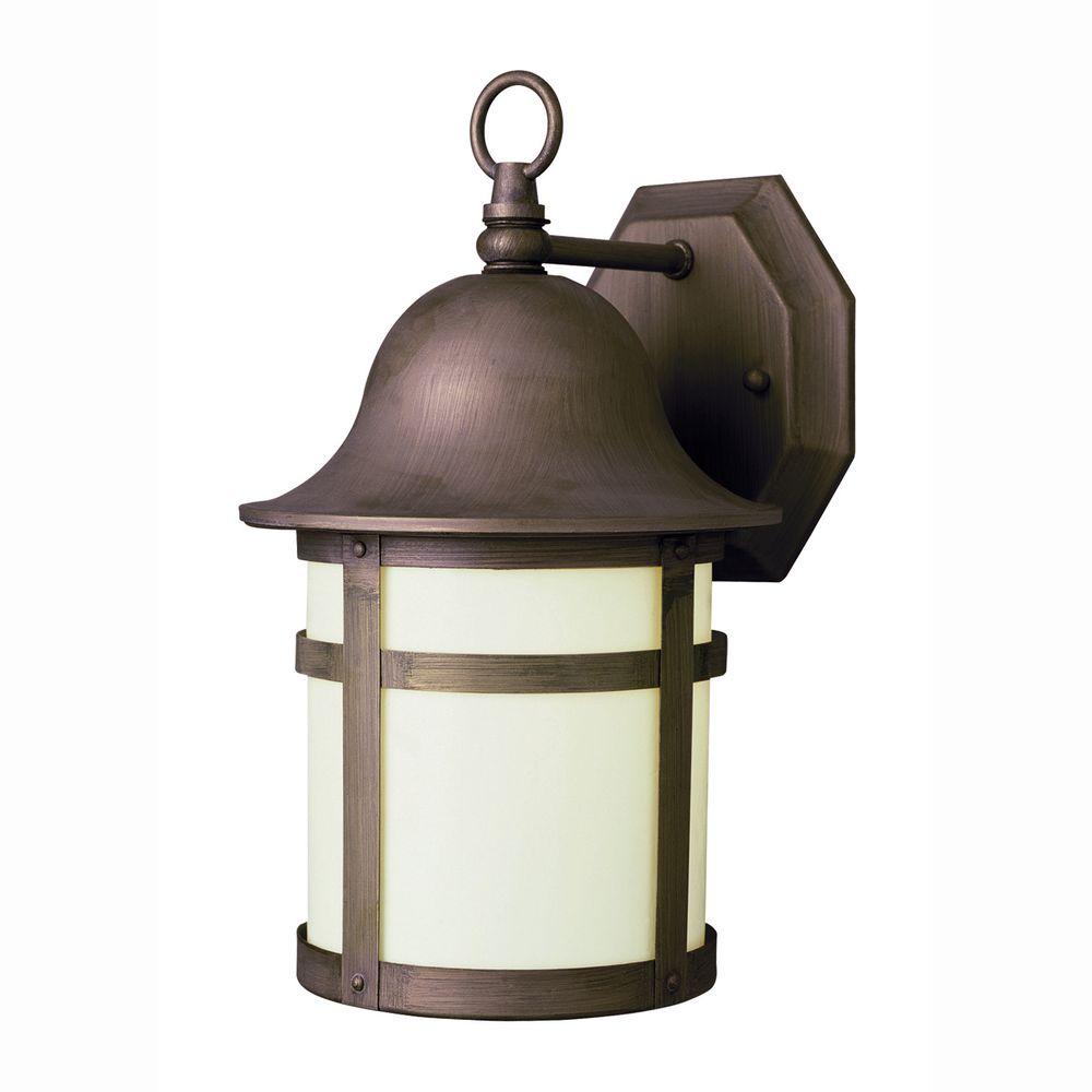 Outdoor Sconces Pick Up Today Cottage Wall Mounted Bell Cap 2 Light Outdoor Weathered Bronze Coach Lantern