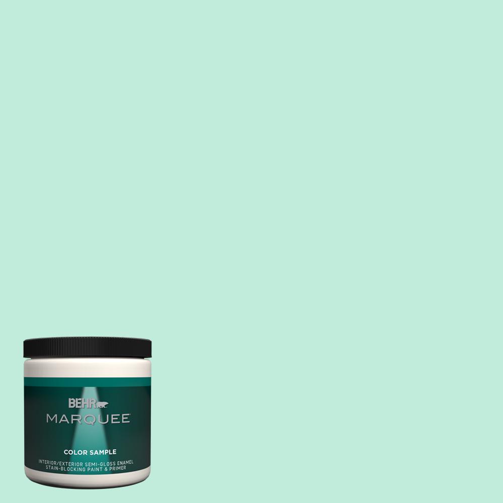 Behr Marquee 8 Oz 470a 2 Seafoam Pearl Semi Gloss Enamel Behr Marquee 8 Oz 470a 2 Seafoam