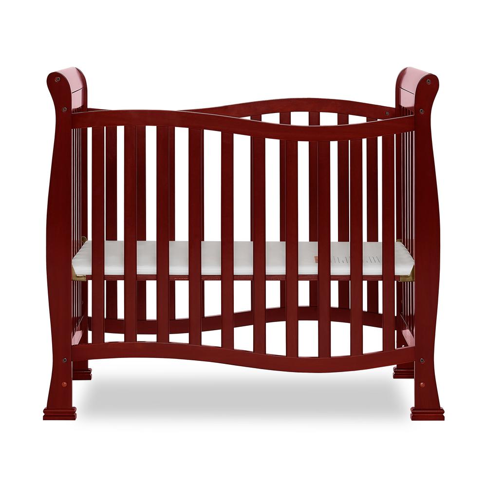 Dream On Me Piper Cherry 4 In 1 Convertible Mini Crib 631 C The