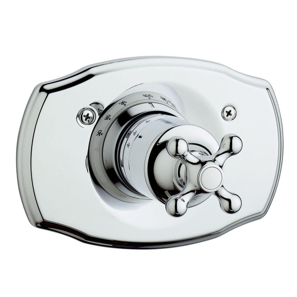 GROHE Seabury Single Handle Thermostatic Valve Trim Kit in StarLight Chrome (Valve Sold